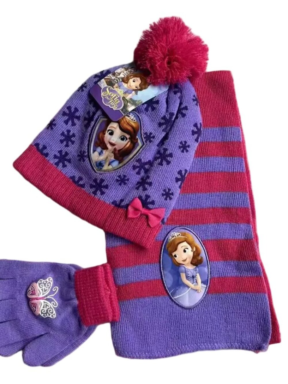 Sofia Hat Scar & Glove Set For Girl – Cozy Winter Wear